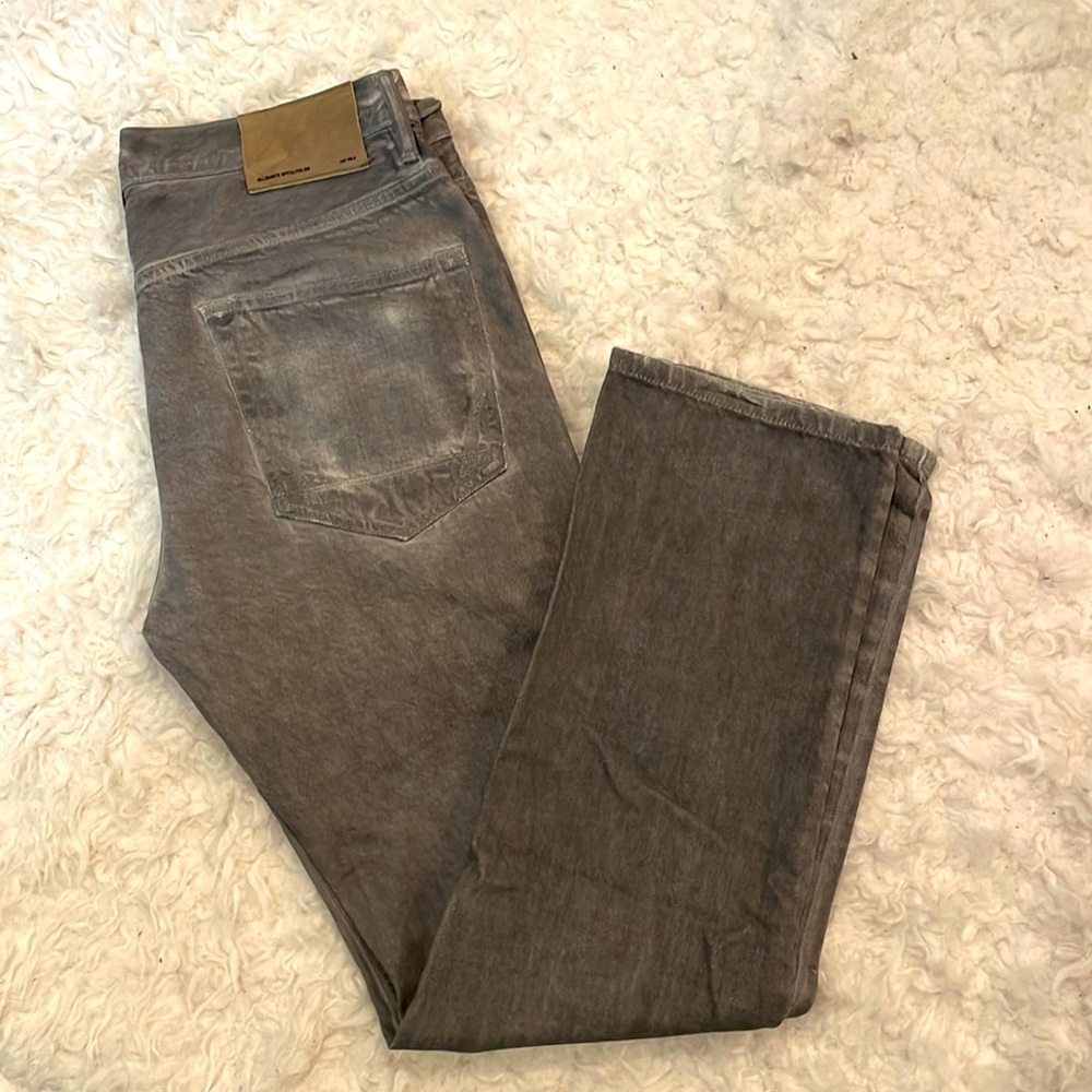 All Saints grey spray on denim